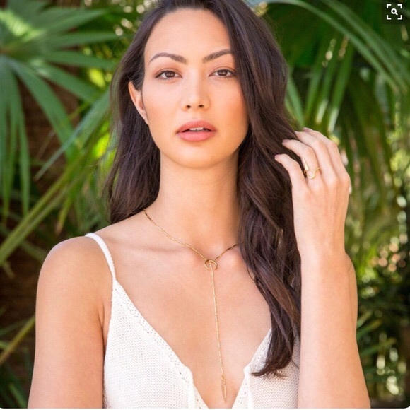 Anthropologie Jewelry - Luv AJ Lariat Necklace And Ring Set